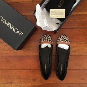 RARE Rebecca Minkoff Dalmatian Print Mab Ballet Flat Sz 8.5
